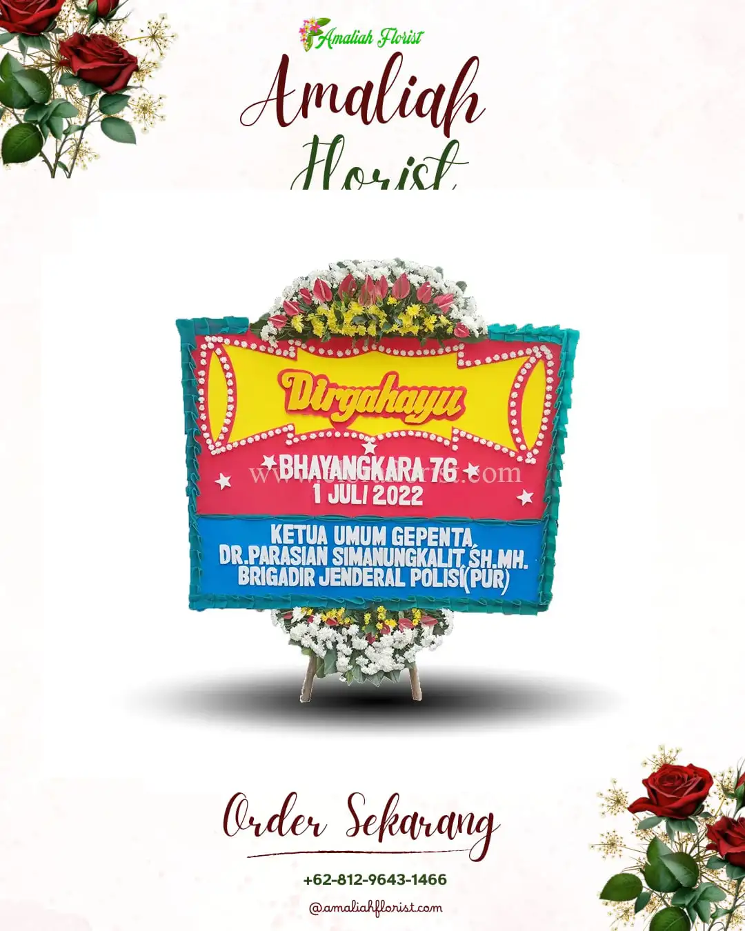 Papan Bunga HUT Ulang Tahun Putussibau Selatan